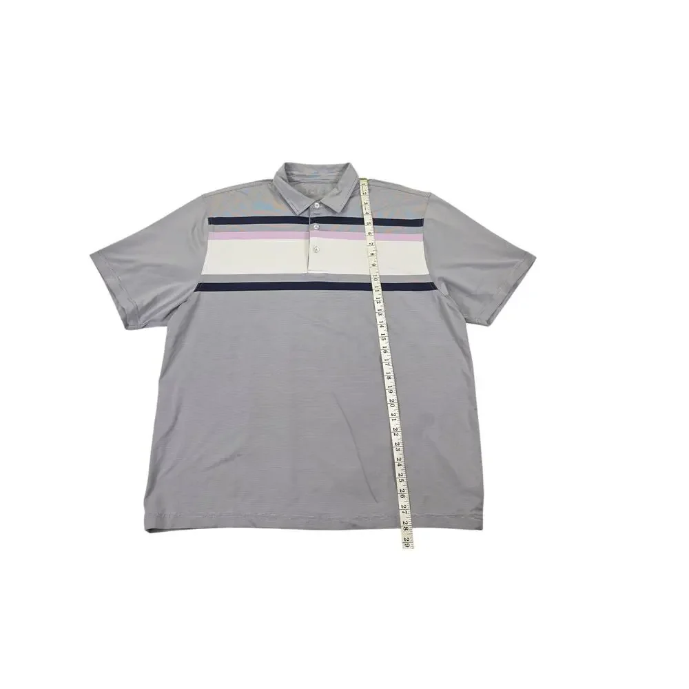 OMJ Clothing Mens XL Short Sleeve Button Down Shirt Grey